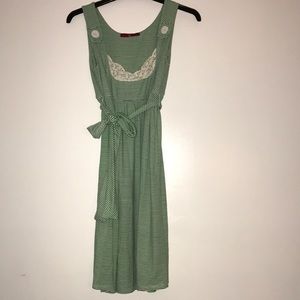 Green stripped Summer Dress